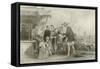 Chinese Cat Merchants-Thomas Allom-Framed Stretched Canvas