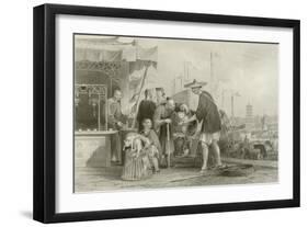 Chinese Cat Merchants-Thomas Allom-Framed Giclee Print