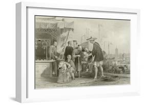 Chinese Cat Merchants-Thomas Allom-Framed Giclee Print