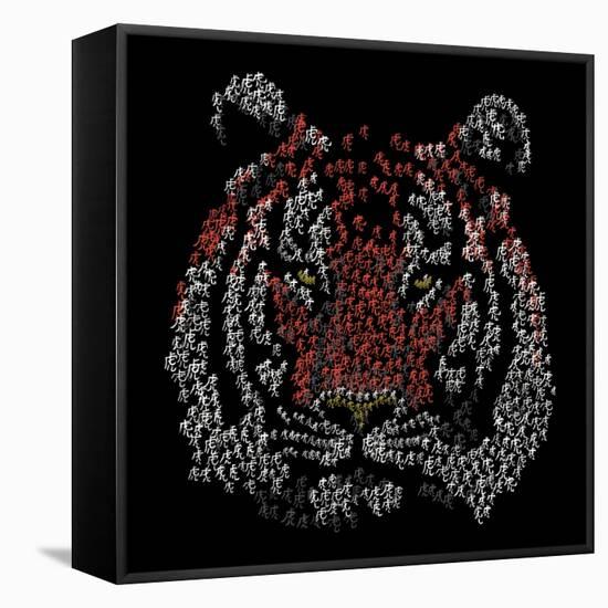 Chinese Character Tiger-null-Framed Stretched Canvas