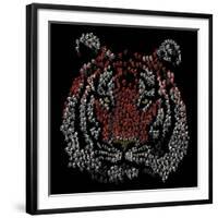 Chinese Character Tiger-null-Framed Giclee Print