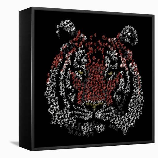 Chinese Character Tiger-null-Framed Stretched Canvas