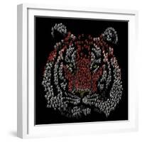 Chinese Character Tiger-null-Framed Giclee Print