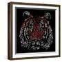 Chinese Character Tiger-null-Framed Premium Giclee Print