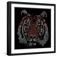 Chinese Character Tiger-null-Framed Premium Giclee Print