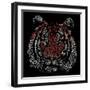 Chinese Character Tiger-null-Framed Premium Giclee Print