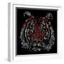 Chinese Character Tiger-null-Framed Premium Giclee Print