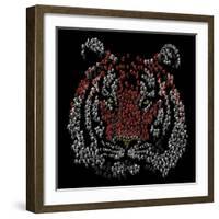 Chinese Character Tiger-null-Framed Giclee Print