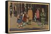 Chinese Children in Chinatown - San Francisco, CA-Lantern Press-Framed Stretched Canvas