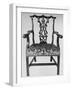 'Chinese Chippendale Elbow-Chair with Seat in Contemporary Needlework', mid 18th century, (1928)-Thomas Chippendale-Framed Giclee Print