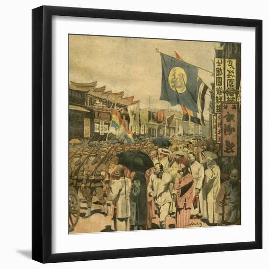 Chinese Civil War-Alfredo Ortelli-Framed Art Print