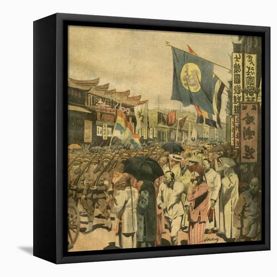 Chinese Civil War-Alfredo Ortelli-Framed Stretched Canvas