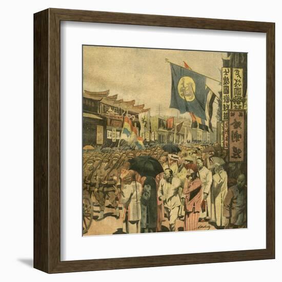 Chinese Civil War-Alfredo Ortelli-Framed Art Print