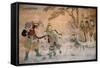 Chinese Classic Wall Drawing-B.B. Xie-Framed Stretched Canvas