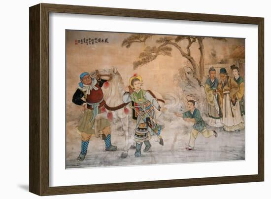 Chinese Classic Wall Drawing-B.B. Xie-Framed Art Print