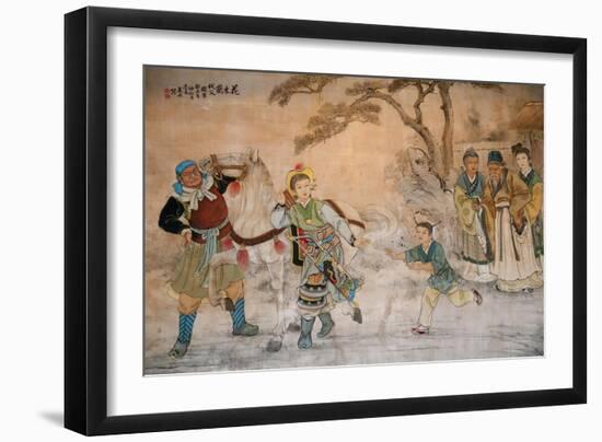 Chinese Classic Wall Drawing-B.B. Xie-Framed Art Print