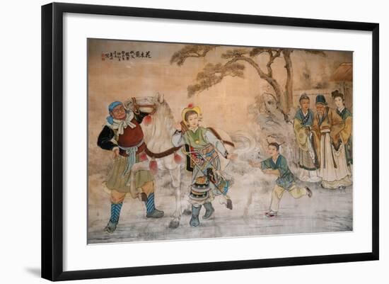 Chinese Classic Wall Drawing-B.B. Xie-Framed Art Print