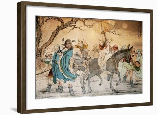 Chinese Classic Wall Drawing-B.B. Xie-Framed Art Print