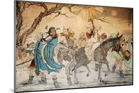 Chinese Classic Wall Drawing-B.B. Xie-Mounted Premium Giclee Print