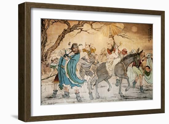 Chinese Classic Wall Drawing-B.B. Xie-Framed Art Print