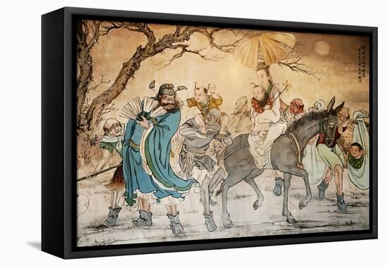 Chinese Classic Wall Drawing-B.B. Xie-Framed Stretched Canvas