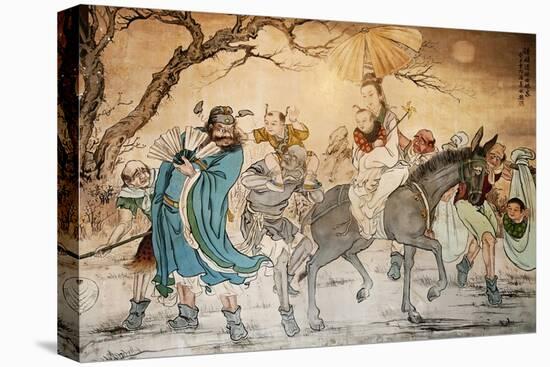 Chinese Classic Wall Drawing-B.B. Xie-Stretched Canvas