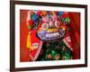 Chinese Colorful Souvenir Puppet Dragon, Beijing, China-William Perry-Framed Photographic Print