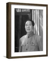 Chinese Communist Ldr. Mao Tse Tung-null-Framed Photographic Print