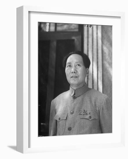 Chinese Communist Ldr. Mao Tse Tung-null-Framed Photographic Print