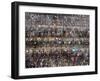 Chinese Conmuters' Bikes are Lined up-null-Framed Premium Photographic Print