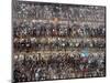 Chinese Conmuters' Bikes are Lined up-null-Mounted Photographic Print