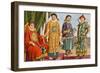 Chinese Costumes - Emperor, Mandarin, and Military Mandarin-Tancredi Scarpelli-Framed Giclee Print