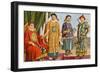 Chinese Costumes - Emperor, Mandarin, and Military Mandarin-Tancredi Scarpelli-Framed Giclee Print