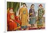 Chinese Costumes - Emperor, Mandarin, and Military Mandarin-Tancredi Scarpelli-Framed Giclee Print