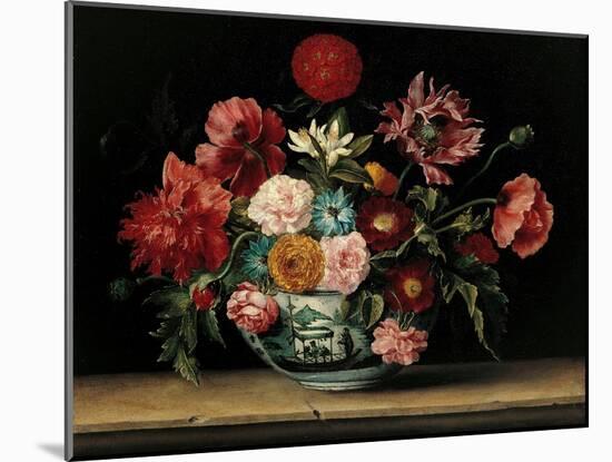 Chinese Cup with Flowers-Jacques Linard-Mounted Art Print