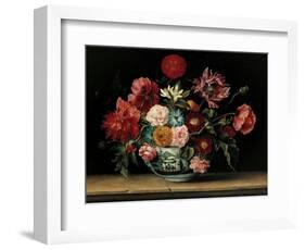 Chinese Cup with Flowers-Jacques Linard-Framed Art Print