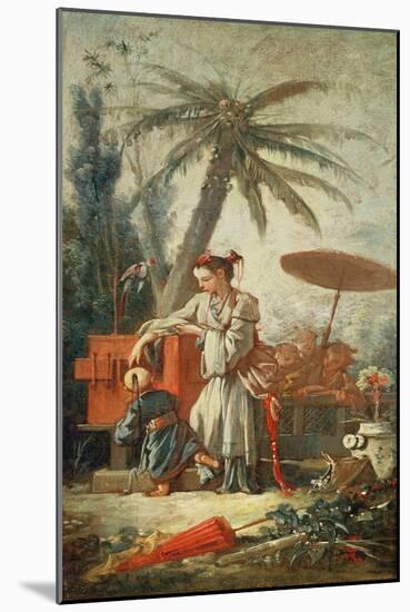 Chinese Curiosity, Study for a Tapestry Cartoon, C.1742-Francois Boucher-Mounted Giclee Print