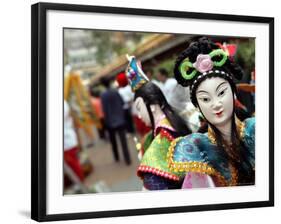 Chinese Deity Puppets-null-Framed Photographic Print