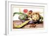 Chinese Dish with Artichokes, A Rose and Strawberries-Giovanna Garzoni-Framed Art Print