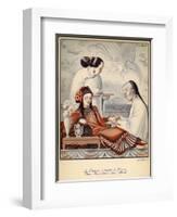 Chinese Doctor Feels the Pulse of an Aristocratic Patient with Exceedingly Long Finger Nails-Jean Droit-Framed Art Print