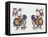 Chinese Door Keepers, Children Riding Lions, C.1980S-null-Framed Stretched Canvas