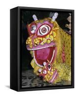 Chinese Dragon Dance at Chinese New Year Celebrations, Vietnam, Indochina, Southeast Asia, Asia-Stuart Black-Framed Stretched Canvas