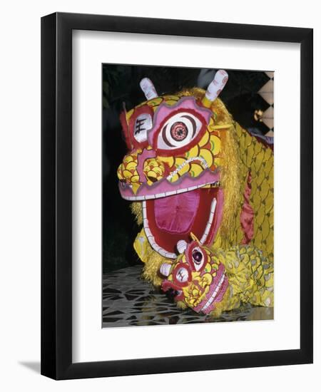 Chinese Dragon Dance at Chinese New Year Celebrations, Vietnam, Indochina, Southeast Asia, Asia-Stuart Black-Framed Photographic Print