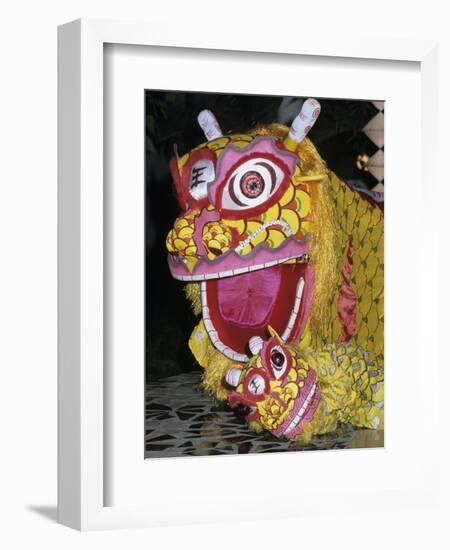 Chinese Dragon Dance at Chinese New Year Celebrations, Vietnam, Indochina, Southeast Asia, Asia-Stuart Black-Framed Photographic Print