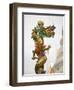 Chinese Dragon, Golden Mount, Wat Saket Temple, Bangkok, Thailand-Russell Young-Framed Photographic Print