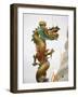 Chinese Dragon, Golden Mount, Wat Saket Temple, Bangkok, Thailand-Russell Young-Framed Photographic Print