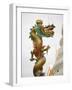 Chinese Dragon, Golden Mount, Wat Saket Temple, Bangkok, Thailand-Russell Young-Framed Photographic Print