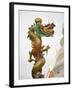 Chinese Dragon, Golden Mount, Wat Saket Temple, Bangkok, Thailand-Russell Young-Framed Photographic Print