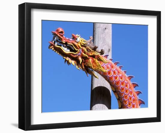 Chinese Dragon in Chinatown, Seattle, Washington, USA-null-Framed Premium Photographic Print