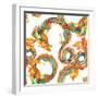 Chinese Dragon Pattern-tanycya-Framed Art Print